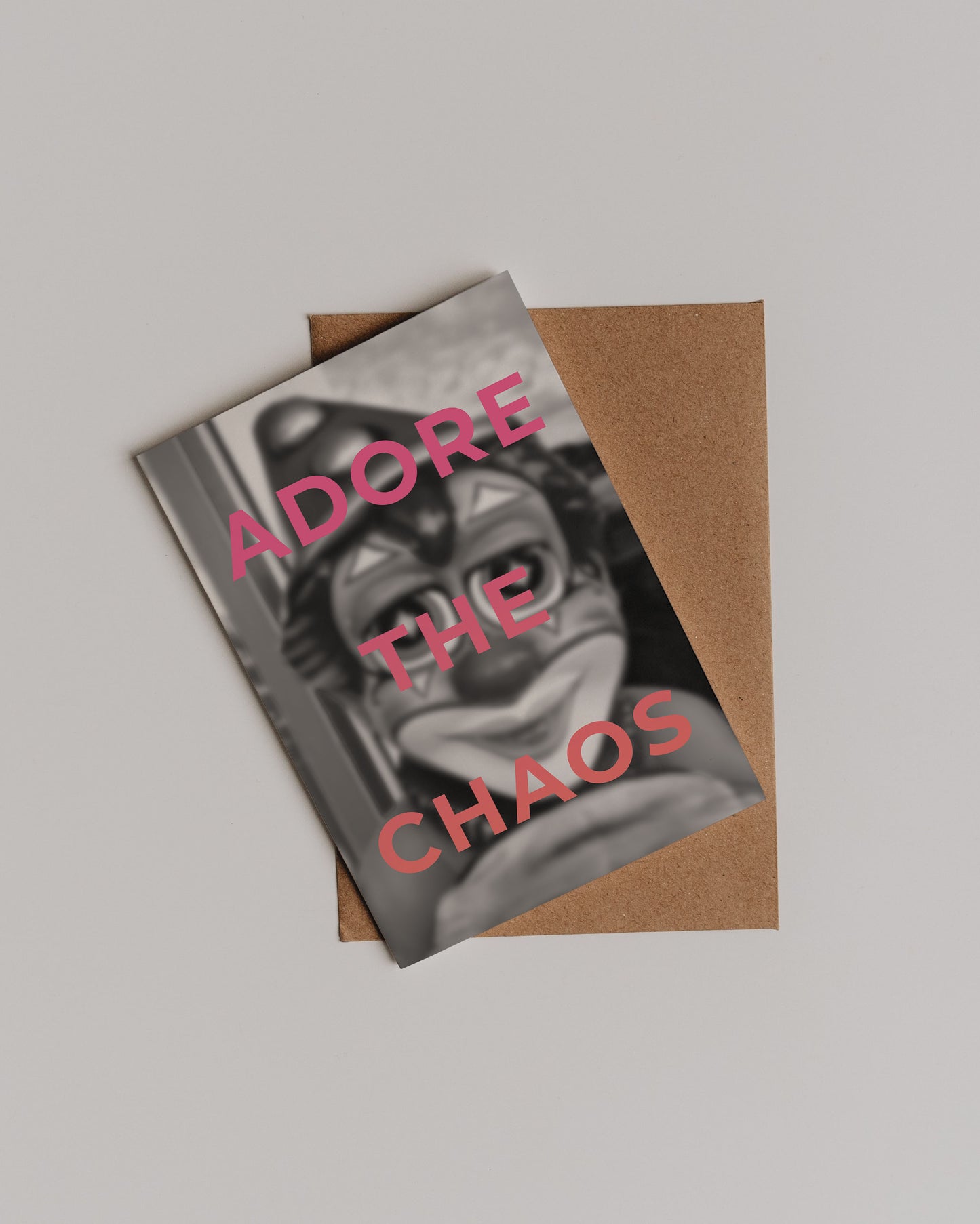 Adore The Chaos Greetings Card