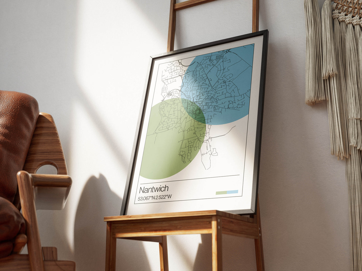 Nantwich Map Poster Print
