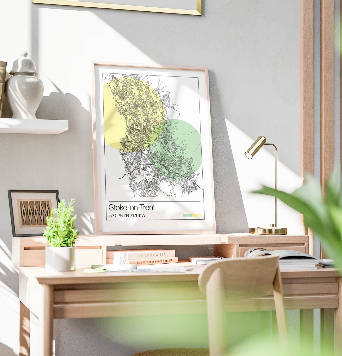 Stoke-on-Trent Map Poster Print