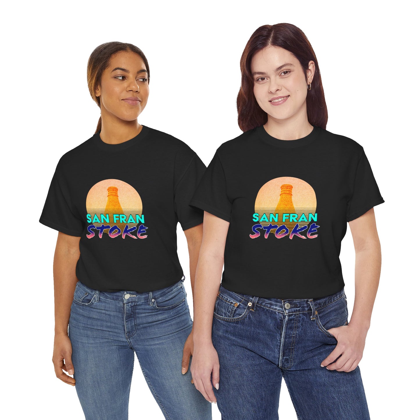 San Fran Stoke T-Shirt - Stoke Synthwave
