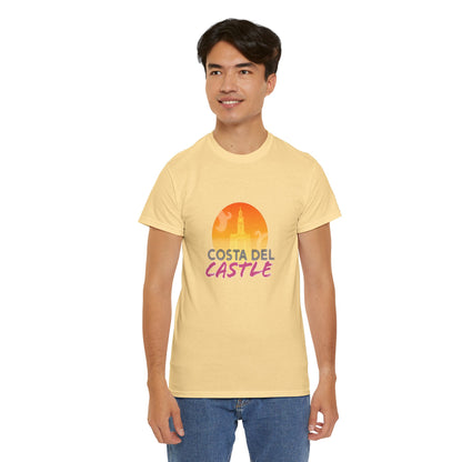 Costa Del Castle T-Shirt - Newcastle Under Lyme Synthwave