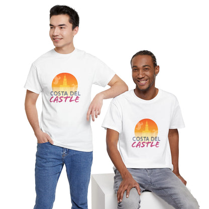 Costa Del Castle T-Shirt - Newcastle Under Lyme Synthwave