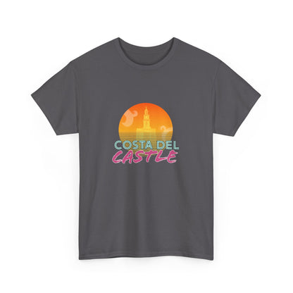Costa Del Castle T-Shirt - Newcastle Under Lyme Synthwave