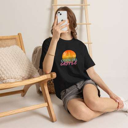Costa Del Castle T-Shirt - Newcastle Under Lyme Synthwave