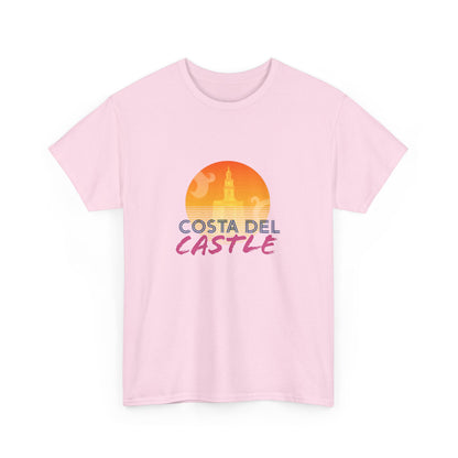 Costa Del Castle T-Shirt - Newcastle Under Lyme Synthwave
