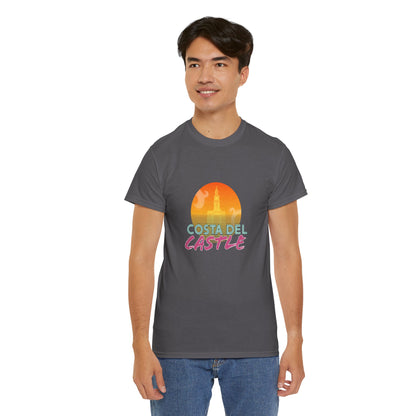 Costa Del Castle T-Shirt - Newcastle Under Lyme Synthwave