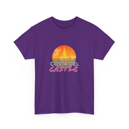 Costa Del Castle T-Shirt - Newcastle Under Lyme Synthwave
