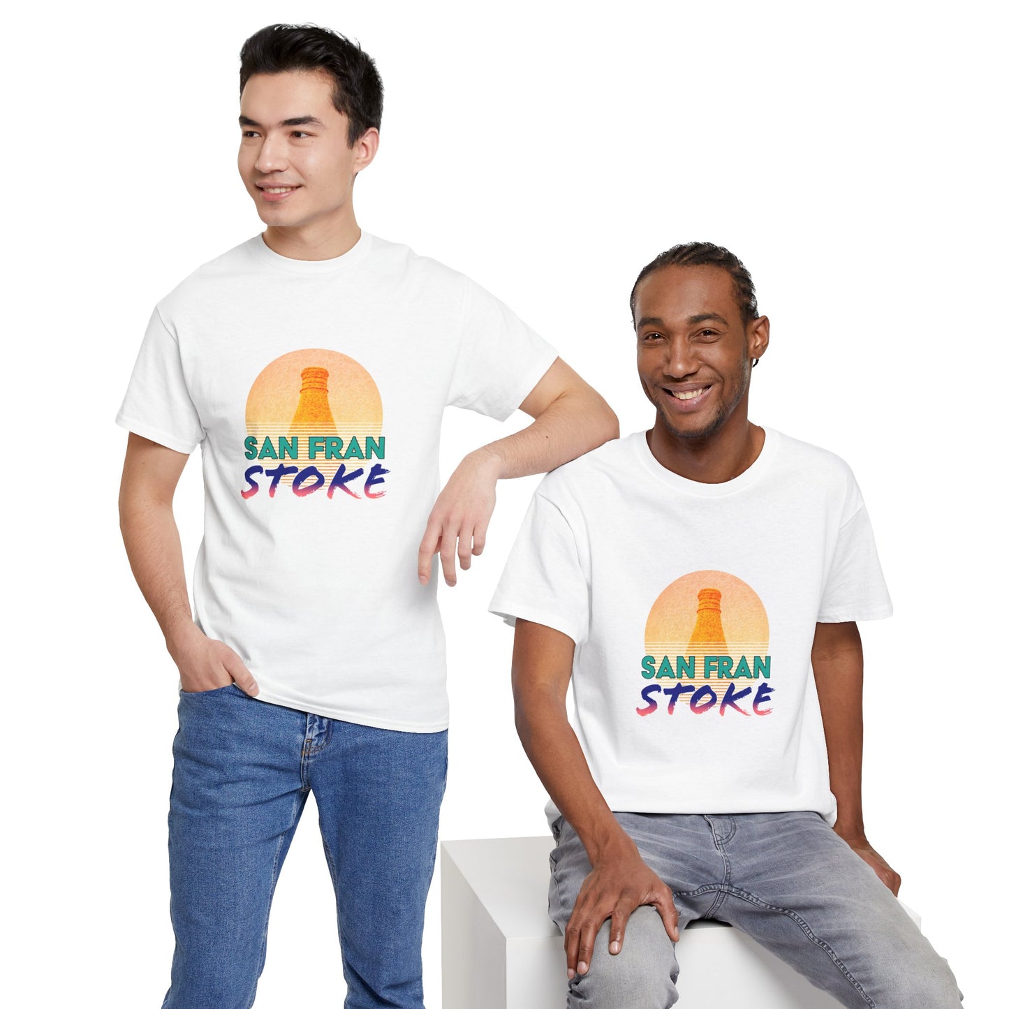 San Fran Stoke T-Shirt - Stoke Synthwave