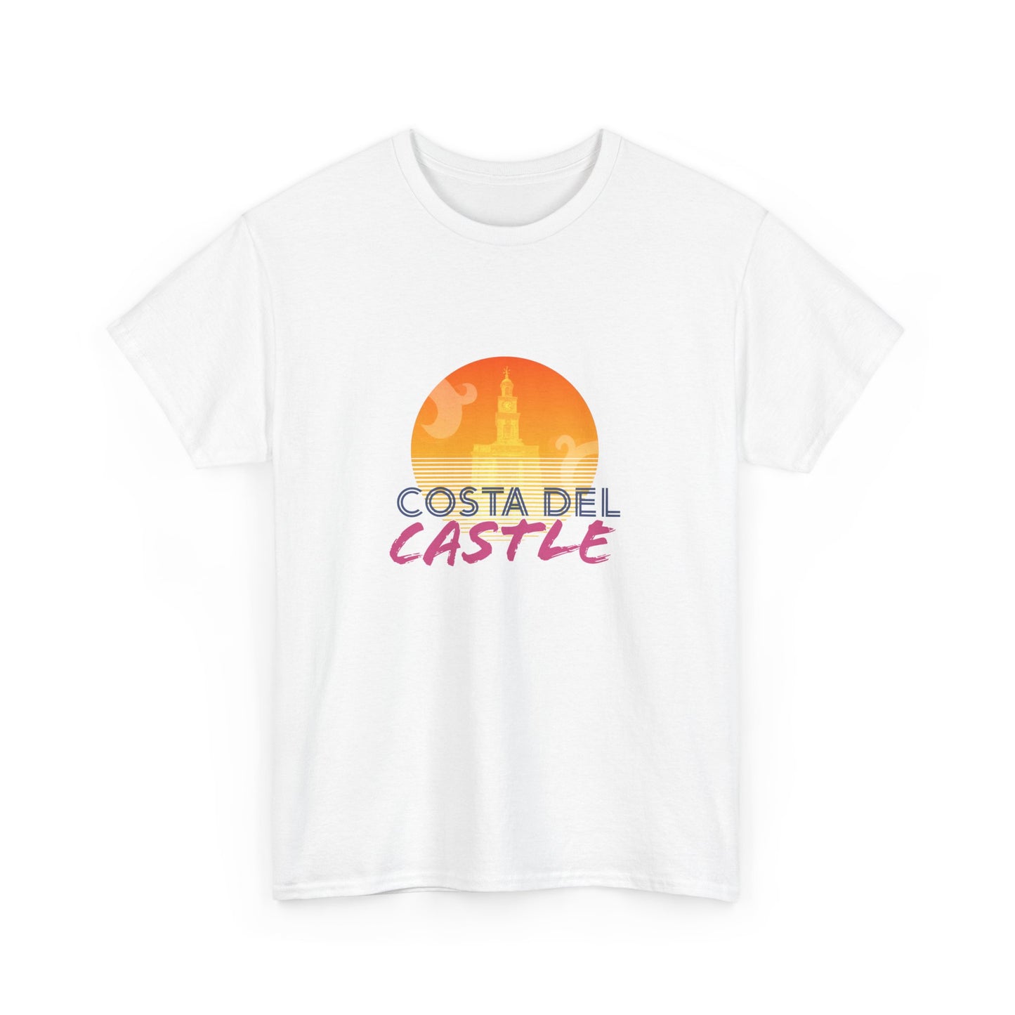 Costa Del Castle T-Shirt - Newcastle Under Lyme Synthwave