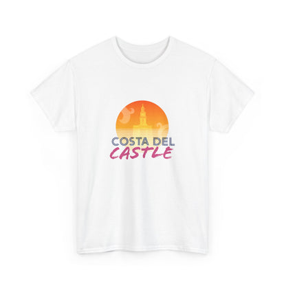 Costa Del Castle T-Shirt - Newcastle Under Lyme Synthwave