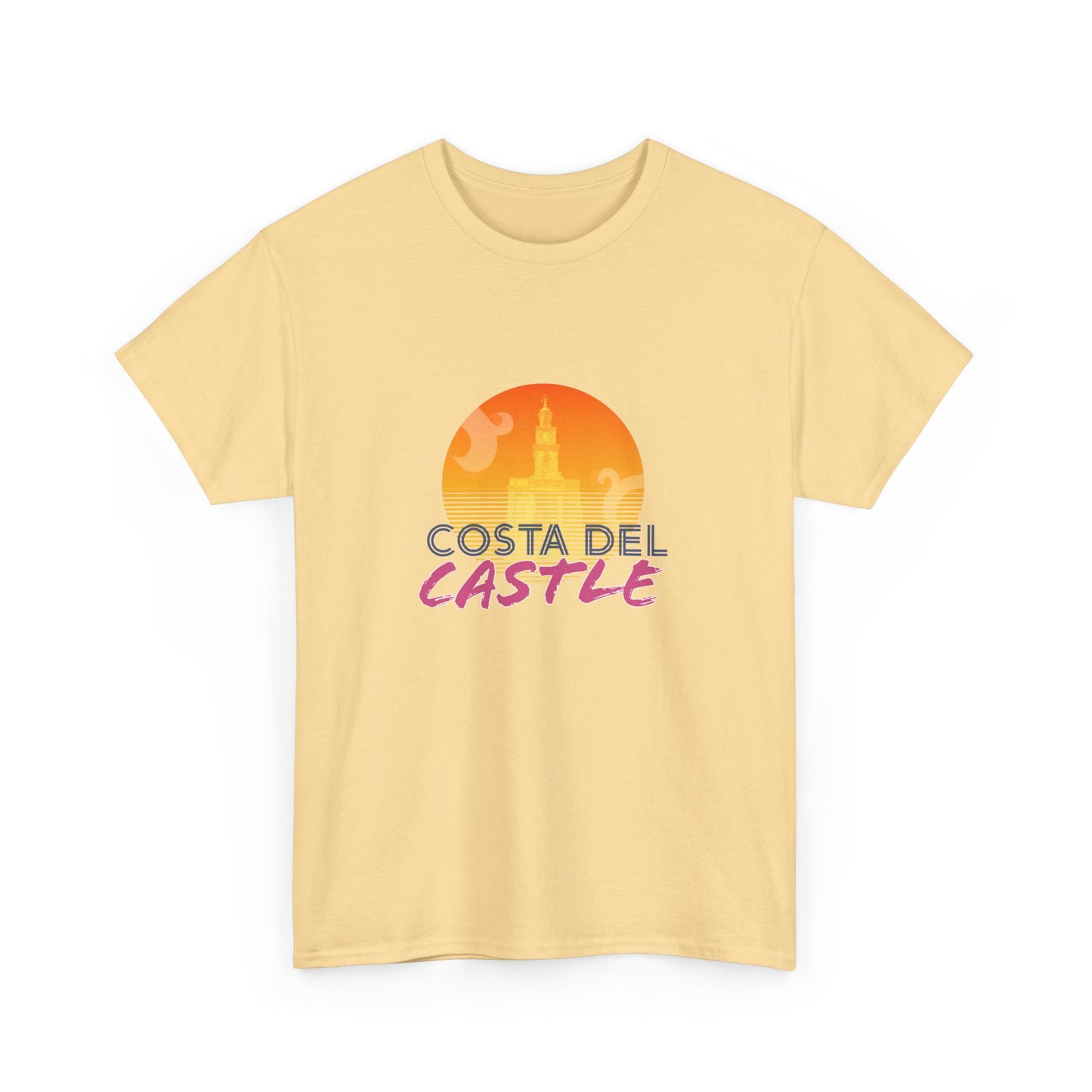Costa Del Castle T-Shirt - Newcastle Under Lyme Synthwave