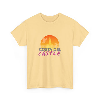Costa Del Castle T-Shirt - Newcastle Under Lyme Synthwave