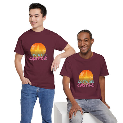 Costa Del Castle T-Shirt - Newcastle Under Lyme Synthwave
