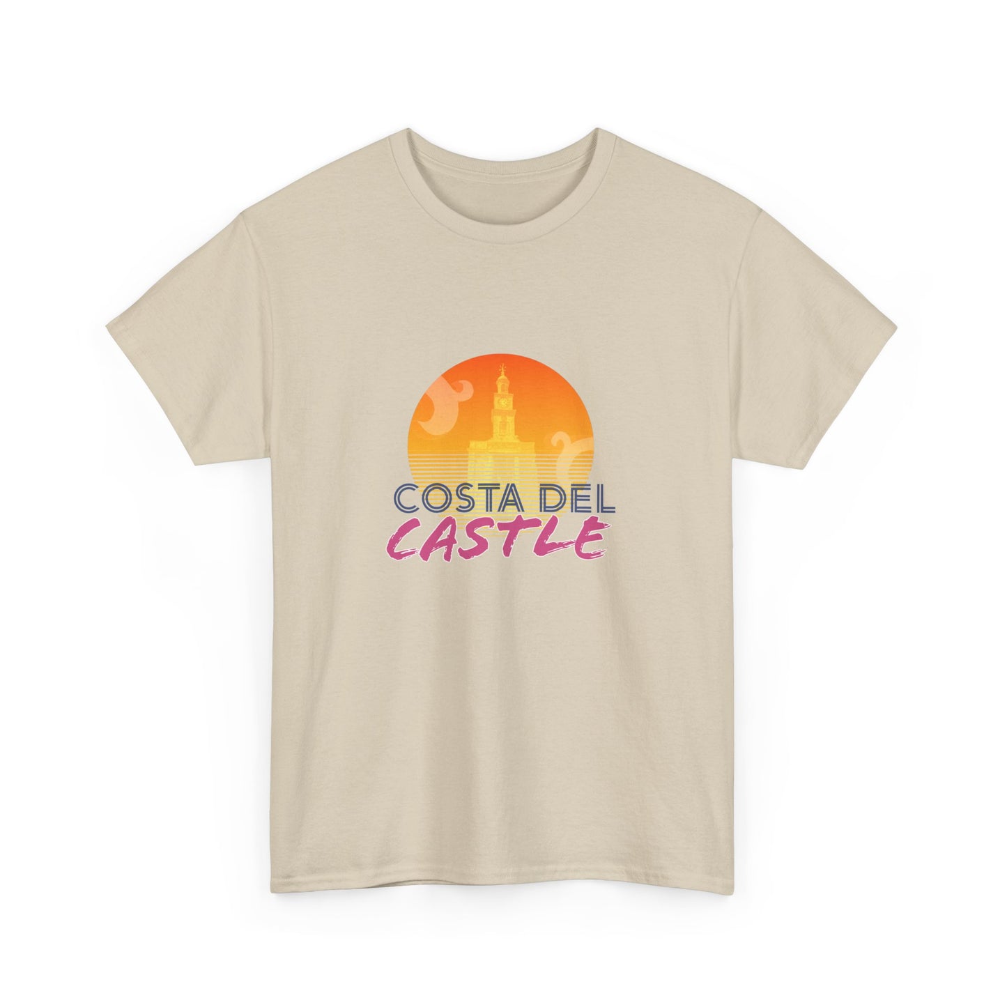 Costa Del Castle T-Shirt - Newcastle Under Lyme Synthwave