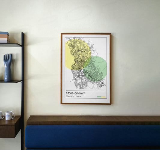 Stoke-on-Trent Map Poster Print