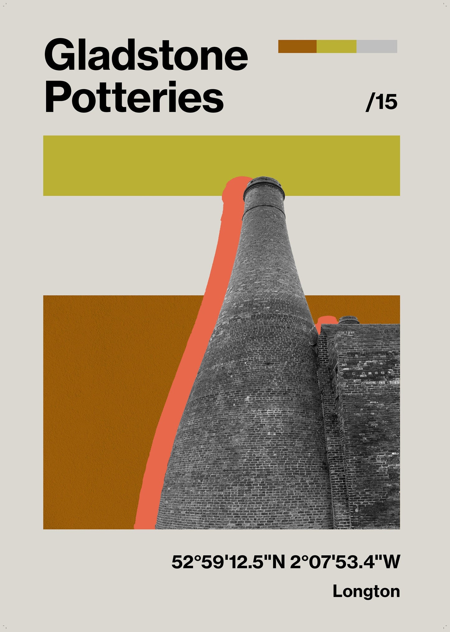 Gladstone Pottery Poster Print